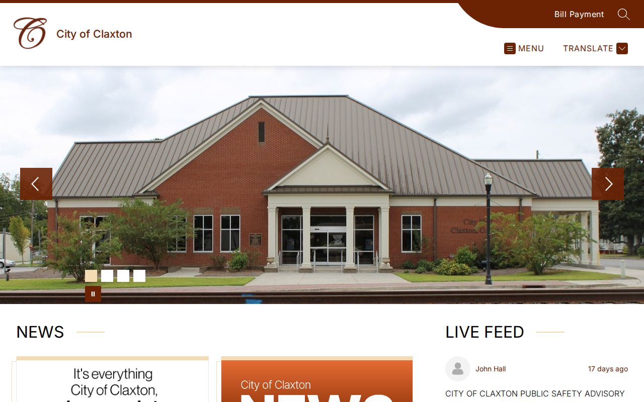 City of Claxton criminal records official homepage
