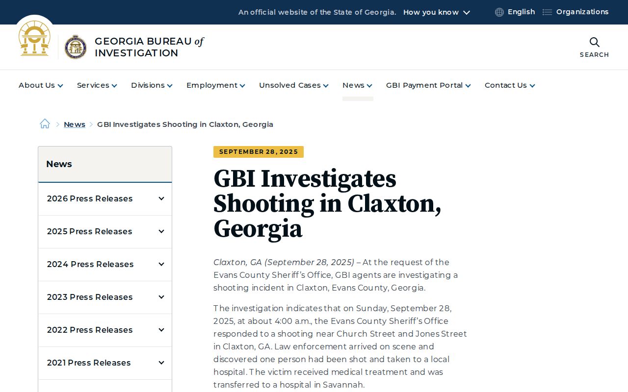 Claxton criminal records interagency investigation chain