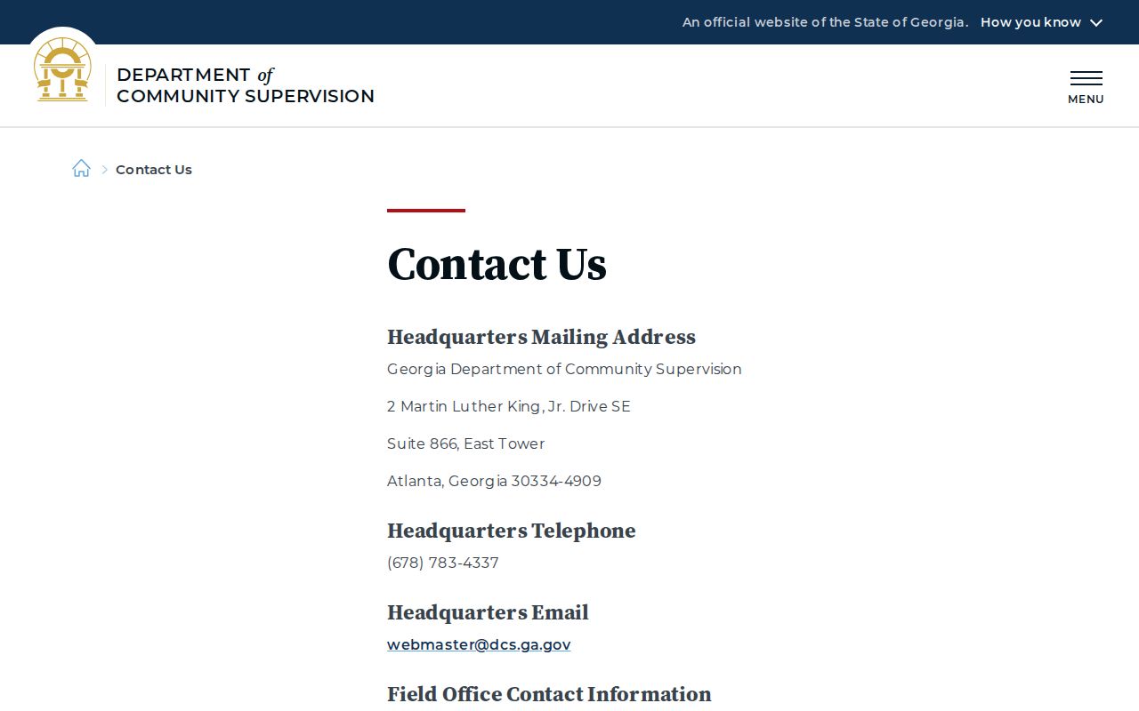 Daisy criminal records and Georgia supervision contact