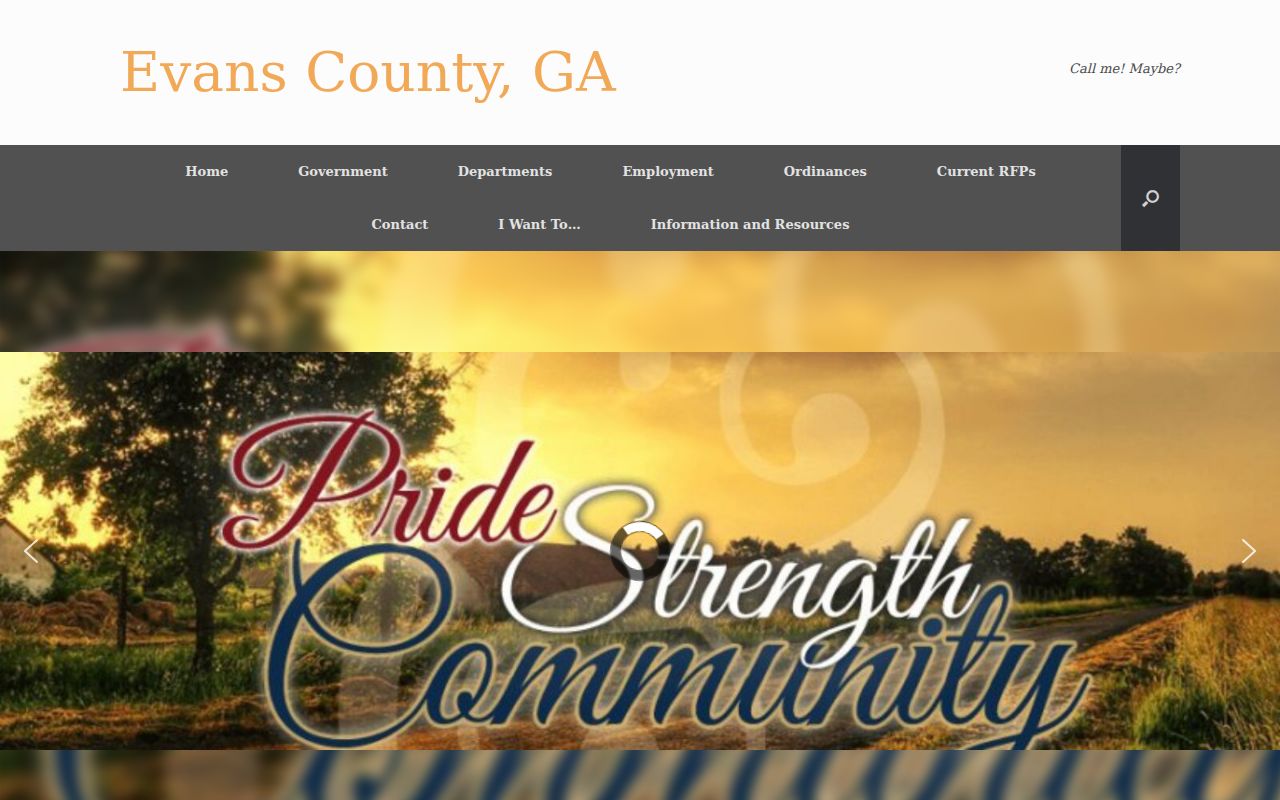 Official Evans County government homepage